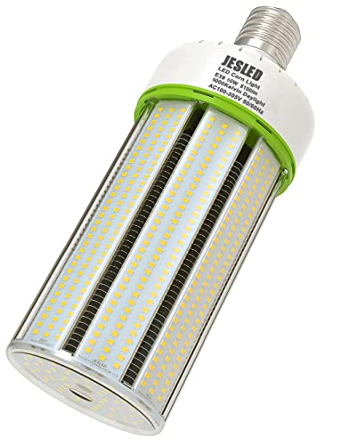 JESLED LED Corn Bulb, E39 Mogul Base, 8100 Lumens, 6000K Cool Wihte Commercial Grade 60W Corn Bulb, Suitable for Large Area Lighting in Garage Warehouse Industrial Mining Mall