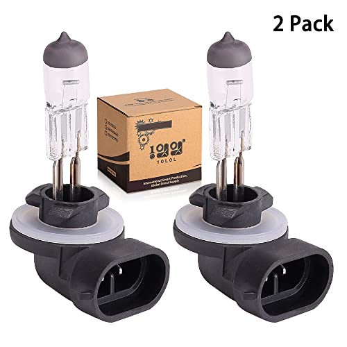 10L0L Golf Cart Halogen Headlight Bulb for Club Car DS 1999 up &Precedent 2004-up and EZ-GO 1994-up,12V 37W Headlights, OEM# 101988101, 74004G01 (Pack of 2)